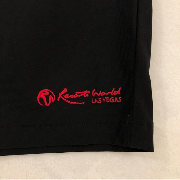 Resorts World Las Vegas Casino Black Casual Essential Work Shorts Mens 33 / 4. - Picture 2 of 6